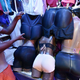 Butt padding for sale at a market in Abidjan, Ivory Coast.